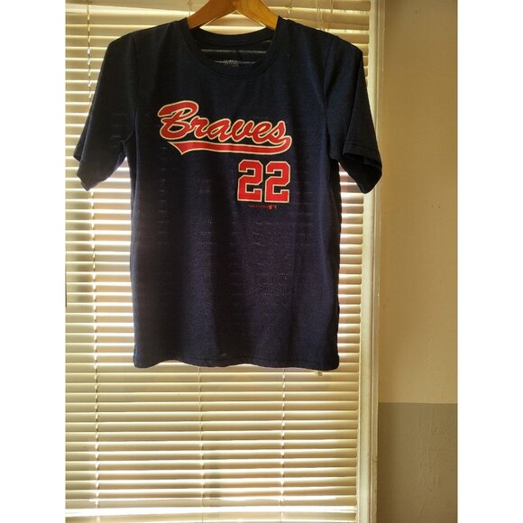 Atlanta braves t-shirt size large 12-14 - Picture 1 of 5